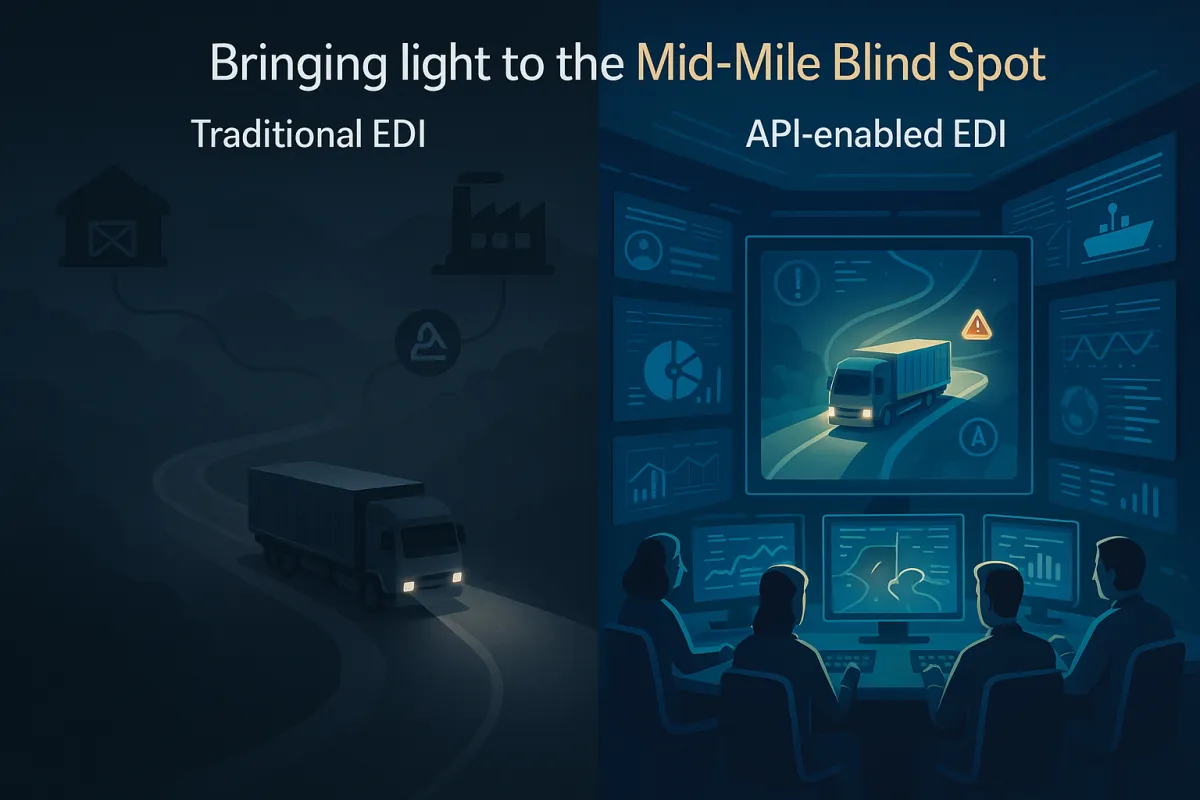 Bridging the Mid-Mile Visibility Gap: Real-Time EDI and API Solutions for Supply Chain Transparency in 2025