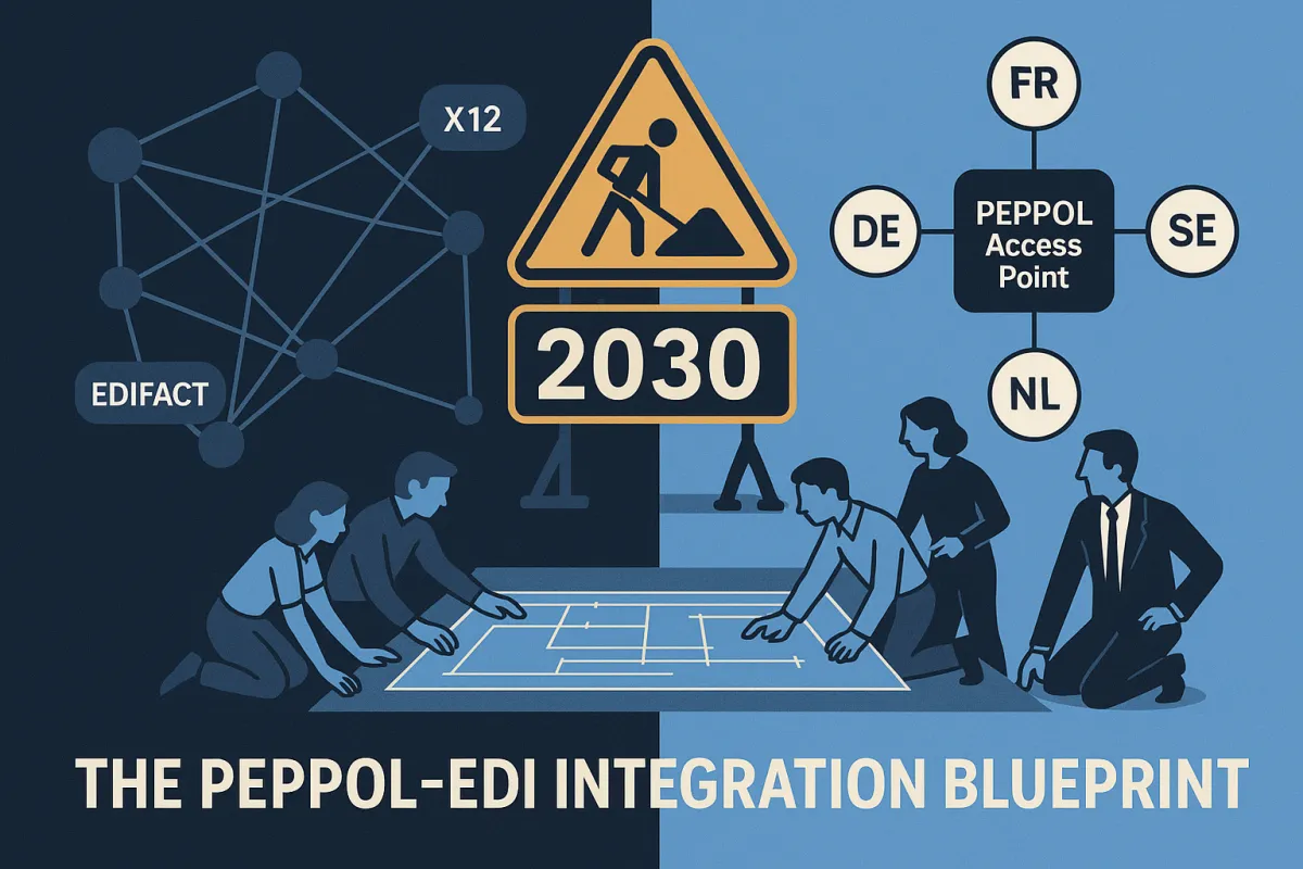 The PEPPOL-EDI Integration Blueprint: Building ViDA-Compliant Systems for EU Cross-Border Trade by 2030