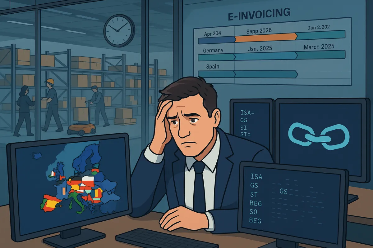 The 2026 European E-Invoicing Mandate Crisis: How Supply Chain Companies Must Rebuild EDI and TMS Integration Architecture to Survive Cross-Border Compliance Requirements