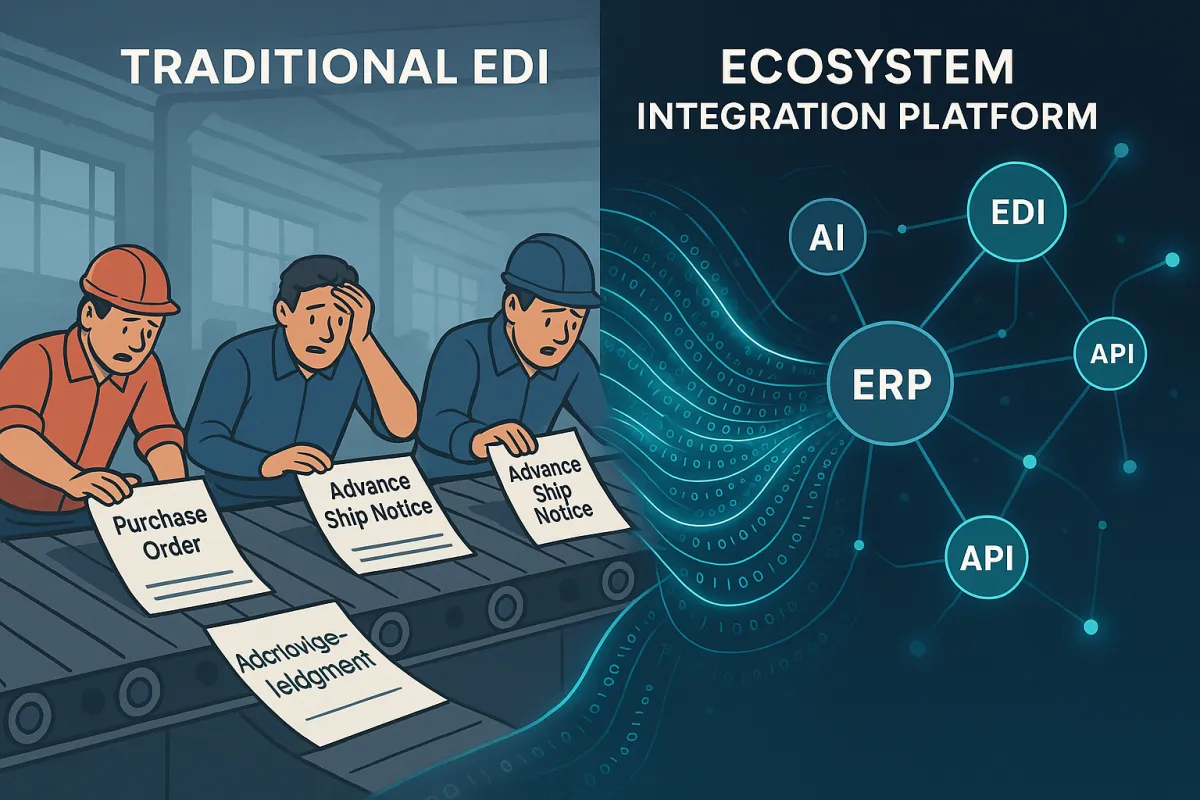 The Ecosystem Integration Platform Revolution: How EIP Architecture Solves the Critical EDI Orchestration Gap That Traditional Document Exchange Cannot Address in Modern Supply Chain Operations