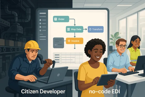 The Citizen Developer Solution: How No-Code EDI Platforms Are Solving the $8.4 Trillion Skills Crisis in Supply Chain Integration