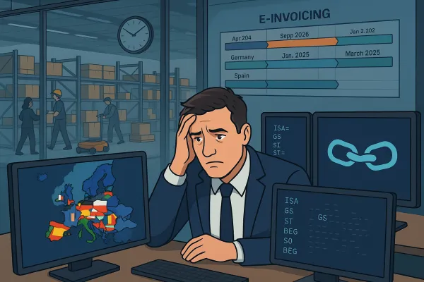 The 2026 European E-Invoicing Mandate Crisis: How Supply Chain Companies Must Rebuild EDI and TMS Integration Architecture to Survive Cross-Border Compliance Requirements