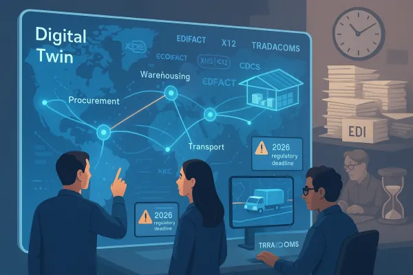 The EDI Digital Twin Integration Revolution: How to Build Real-Time Supply Chain Intelligence That Eliminates Batch Processing Delays and Survives 2026's Regulatory Storm