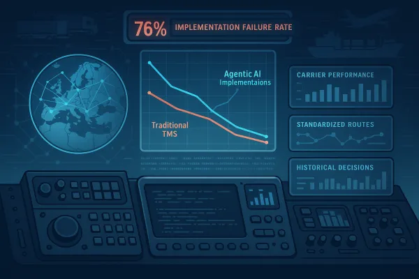 The Critical Agentic AI TMS Vendor Selection Framework: How to Evaluate Transportation Management System Autonomous Capabilities That Prevent the 76% Implementation Failure Rate and Future-Proof Your Supply Chain Operations in 2026
